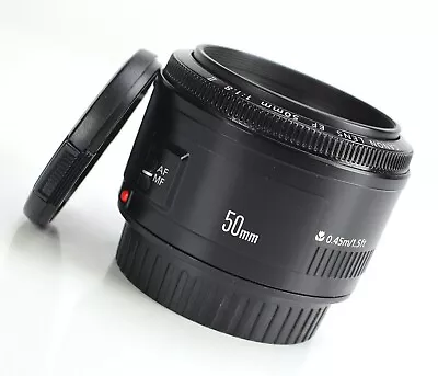 Canon EF 50mm F1.8 MK II Autofocus Prime Lens F&R Lens Cap For EOS DSLR's • £69.99