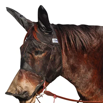 CASHEL Quiet Ride Mule/Donkey/Small Quarter Horse/Arab/Cob Long Nose Fly Mask • $29.99