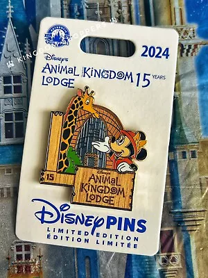 2024 Disney Parks Animal Kingdom Lodge Minnie Mouse 15th Anniversary Pin LE 2000 • $29.95