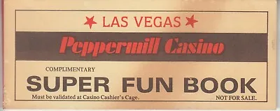 1984 PEPPERMILL CASINO Las Vegas NV - Super Fun Book / Coupon Book  • $12.99