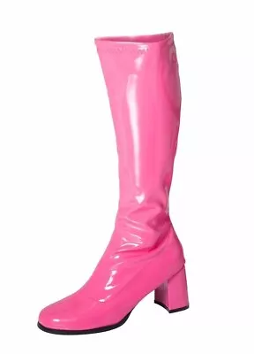 Women's Fancy Dress Sexy Go Go Knee High Boots Cool GoG0 60's 70s Party Size UK8 • £18.99