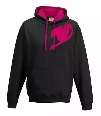 Size XL - Fairy Tail Anime Logo Black And Pink Adults Hoodie • £1