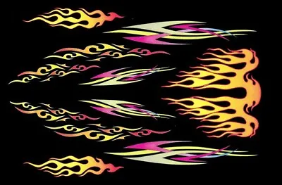 Modern Hot Rod Flames & Graphics 1/18th Scale Waterslide Decals • $15