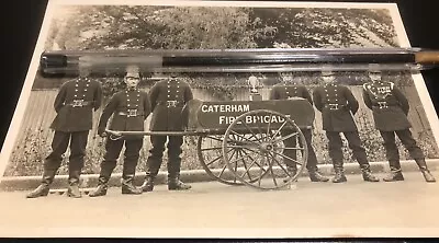 Caterham Fire Brigade Photo Post WW1 Chief Officer Medals DSO OBE Military Trio • £25