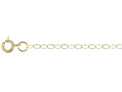 £27 • Buy 9ct Gold Trace Chain Length 16inch Very Fine - EBays BEST - New -SOLID Gold +Box
