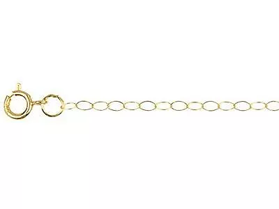 £27 • Buy 9ct Gold Trace Chain Length 16inch Very Fine - EBays BEST - New -SOLID Gold +Box