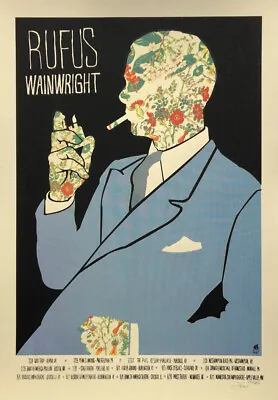 Rufus Wainwright Screen Print Concert Poster 2012 U.S. Tour • £48.19