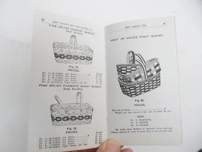 1920s New Albany Box Basket Co Catalog Baskets Fruit Crates Indiana Vintage VG+ • $15.95