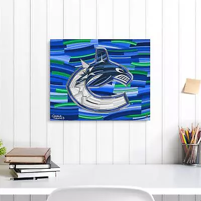 Vancouver Canucks 16  X 20  Gallery Wrapped Embellished Giclee By Charlie Turano • $99.99