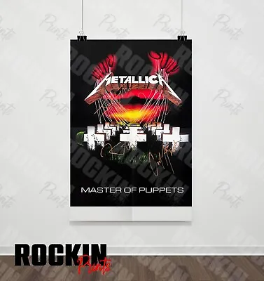 Master Of Puppets Band Poster Wall Metallica Music Gift Print Wall Art • £14.99