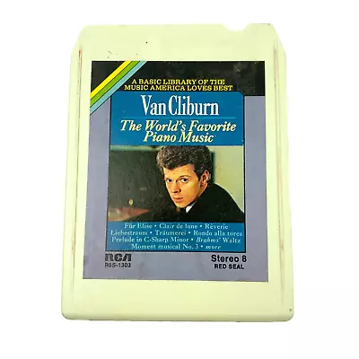 Van Cliburn The World's Favorite Piano Music 8-Track Tape RCA 1972 Untested • $10