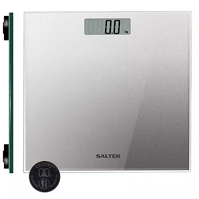 Salter Bathroom Scale Digital LCD Display Glass Platform(Damaged Packaging) • £14.99