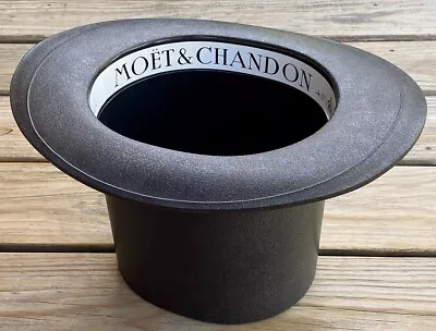 Vintage Moet & Chandon Black Top Hat Ice Bucket Champagne Made In France Plastic • $45