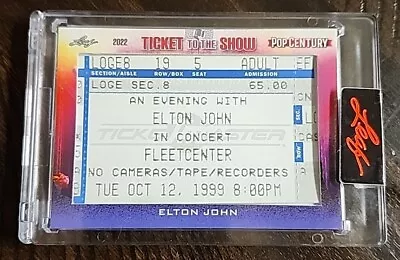 2022 Leaf Pop Century Elton John Ticket To The Show Used Stub #TS-405 • $15