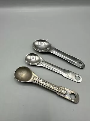 Vintage Aluminum Measuring Spoon Oval Nesting Lot/3 Replacements US Standard • $6.99