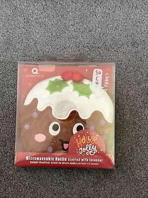 Aroma Home Mini Flat Hottie Lavender Christmas Pudding Microwave Hand Warmer • £9.99