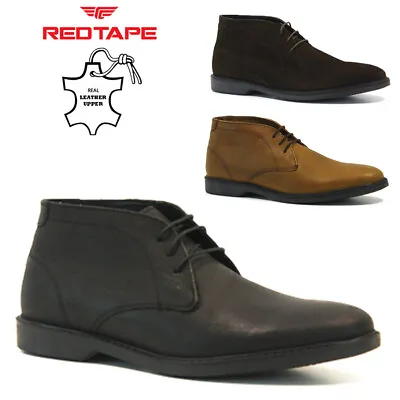 £21.95 • Buy Mens New Red Tape Leather Desert Chukka Smart Casual Ankle Work Boots Shoes Size