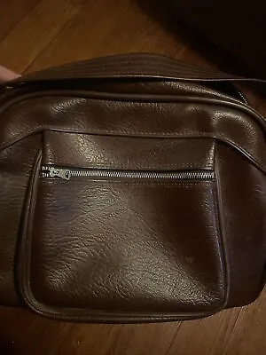 Vintage Brown American Tourister Carry-On Shoulder Bag Locking Keys Original • $39.99