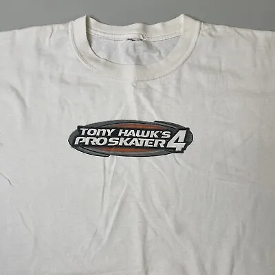 Vintage Tony Hawk Pro Skater 4 Tshirt Skateboarding Video Game 2002 RARE THPS XL • $142.22