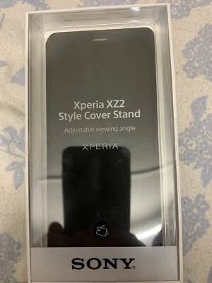 $24.95 • Buy Genuine Sony Xperia XZ2 Style Cover Stand Adjustable Viewing Angle Black Leather