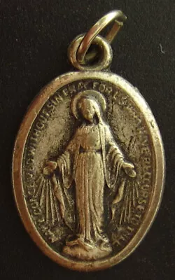 Vintage Mary Miraculous Medal Religious Holy Catholic • $6.39