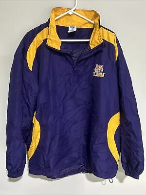 LSU Tigers Pullover Jacket Windbreaker Size XL Louisiana State NCAA By KA Inc • $29.99