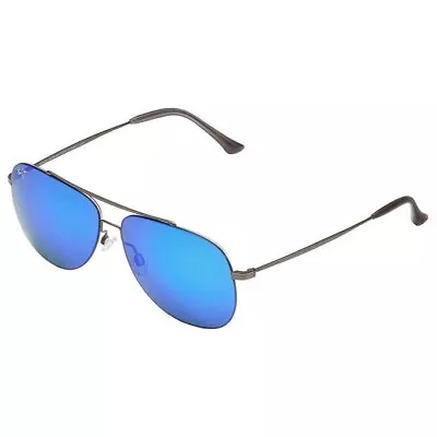 Maui Jim Cinder Cone B789-02S Gunmetal Blue Polarized Sunglasses • $150