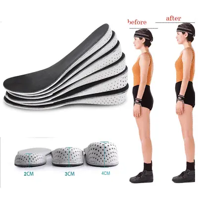 $7.99 • Buy Air Cushion Invisible Height Increase Insoles Shoe Inserts Heel Lifts Pad Taller