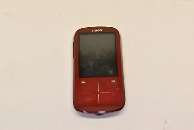 Sansa Fuze + Red 4gb MP3 Media Player- Used Tested And Working • $19.99