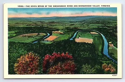 Postcard Seven Bends Shenandoah River Valley VA Unposted • $4.75