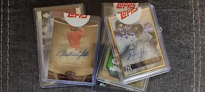 7 Baseball Auto Cards Aaron Hicks Justin Upton And More • $24.99