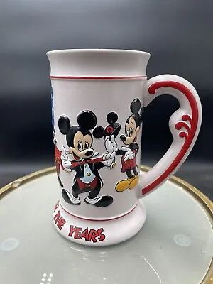 Vintage Walt Disney Mickey Through The Years 6.5” Mug Beer Stein Ceramarte VG • $13.99