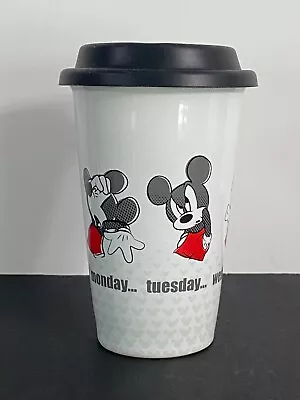 Disney Mickey Mouse Tumbler Mug Lid Monday Tuesday Wednesday Thursday Friday • $12