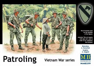 Masterbox 1:35 Scale Model Kit  - Patrolling Vietnam War Series 	 MAS3599  • £14.39