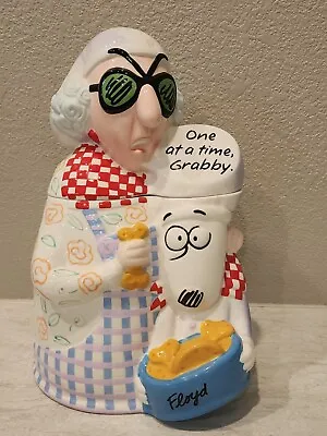 Hallmark Maxine & Floyd Cookie Jar  One At A Time Grabby.   2003  • $38