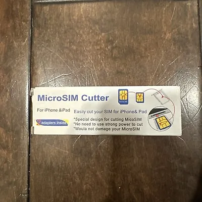 New MicroSIM Card Cutter Equipped With MicroSim Adapter Card Pin • $4.95