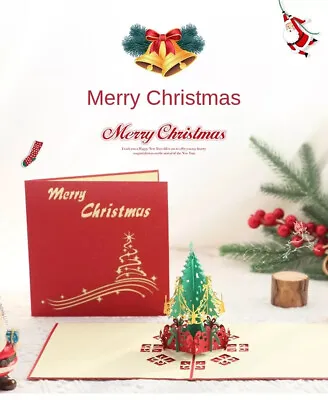 10 X New Style Handmade 3d Pop Up Festival Christmas Cards Custom Greeting Cards • £24.99