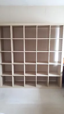 Ikea Expedit 5x5 Shelving Unit Record Shelves Bookshelf 185x185x40cm • £10.91