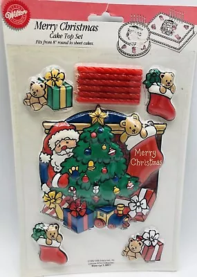 Wilton Merry Christmas Cake Top Decoration Set  Santa Christmas Tree Stocking • $8.99