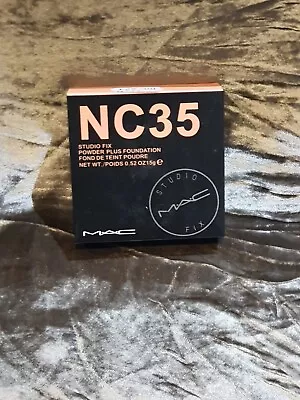 £25 • Buy MAC STUDIO FIX POWDER PLUS FOUNDATION NC35 15g  NEW & BOXED - FREE P&P - UK