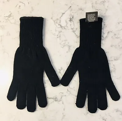 AUTHENTC US Military GLOVE LINER INSERTS Wool Nylon MADE IN USA Black XL / 5 VGC • $5.90