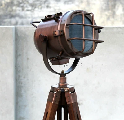 $164.48 • Buy Nautical Designer Studio Floor Lamp Tripod Searchlight Home Decor Spot Light.
