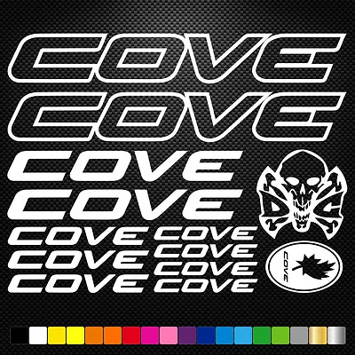 FITS Cove Vinyl Decal Stickers Sheet Bike Frame Cycle Cycling Bicycle Mtb • £7.30