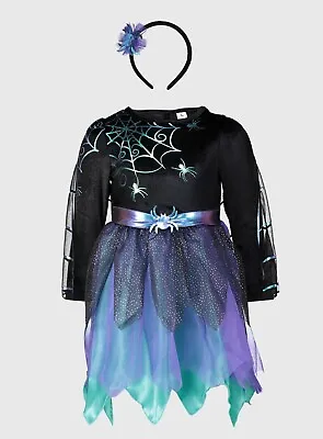 New Halloween Tu Spider Fairy Fancydress /Dressing Up Costume 2-3 Years • £10