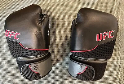 UFC Zuffa 12oz MMA Gloves Boxing Training Sparring Black/Red • $14.99