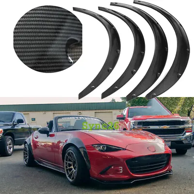 For Mazda Miata MX5 MK4 4PCS Carbon Fiber Fender Flares Wheel Arches Extra Wide • $75.99