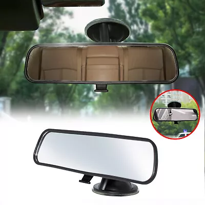 Car Rear View Suction Instructor Cup Safety Wide Blind Spot 21X5cm Glass Mirror • £13.99