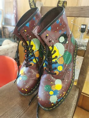 Dr Martens Boots Multi Coloured Dots Size 10 • £90