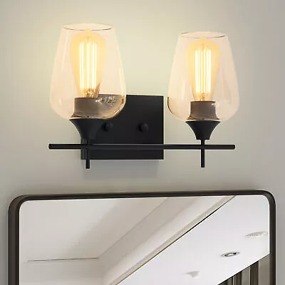 Bedroom Glass Shade Wall Lamp Entryway Led Wall Sconce Light Fixtures  Bathroom • $35.99