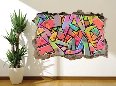 £9.89 • Buy Cool Abstract Graffiti Art Kids Bedroom Wall Sticker Wall Mural (33045063)